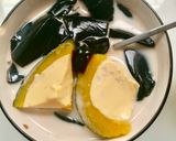 Hình bước làm 1 của món Flan bí ngô sương sáo sữa dừa