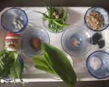 A picture of step 1 of Organic thecha or chutney.