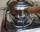 A picture of step 3 of Kashmiri chai.