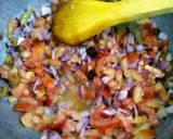 A picture of step 6 of Achari Methi kadu.