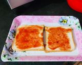 A picture of step 3 of Cheesy veggie sandwich.