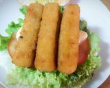 健康早餐 ~ 芒果優格醬魚柳漢堡包 + 雙色葡萄藍莓沙拉 + 香濃奶茶的食譜步驟3照片