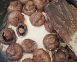 A picture of step 6 of My Garlic Buttered Mustard Mushrooms in a creamy sauce 😀.