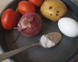 A picture of step 1 of Turkish egg.