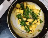 A picture of step 5 of Methi With Potato.