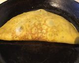 A picture of step 5 of California Farm Handmade Cottage Cheese Stuffed Omelette.