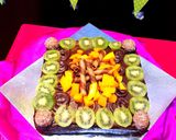 A picture of step 9 of Eggless chocolate fruit cake..