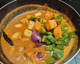 A picture of step 11 of Kadai paneer.