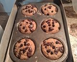 Foto del paso 6 de la receta: Muffins saludables de bananas y mandarina con avena, cacao amargo🍌🍊🧁🧁
