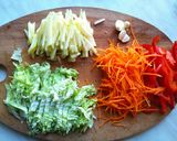 Фото кроку 1 до Спринг-роллы с курицей и овощами.