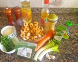 Foto del paso 1 de la receta: Mariscos con leche de coco y arroz verde. #caminodesabores