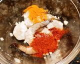 A picture of step 4 of Crispy golden Prawns fry.