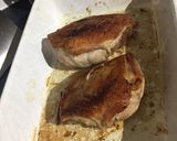 A picture of step 2 of Seared duck breasts in honey, soy and ginger.
