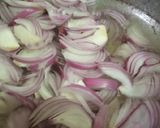 A picture of step 2 of Dal gosht.