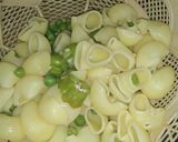 A picture of step 1 of Sea shell pasta.