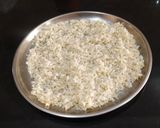A picture of step 2 of Ground Rice Phirni.