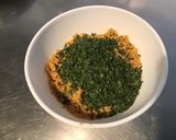 Une image de l'étape 9 de Gratin de spatzles au thon, poivrons rouges et emmental en panure épicée.