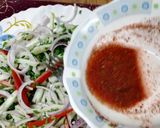 A picture of step 2 of Tanzanian fresh garden salad 🥗.