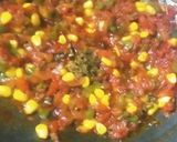A picture of step 3 of Achari Curry Maggi.