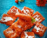 A picture of step 3 of Carrot Halwa Burfi.