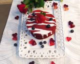 Φωτογραφία βήματος 4 της συνταγής Red velvet fluffy pancakes ♥️🥞