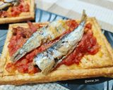 Foto del paso 5 de la receta: Hojaldres con sardinillas picantes y zamburiñas en salsa de vieira