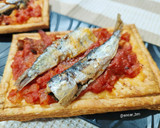Foto del paso 5 de la receta: Hojaldres con sardinillas picantes y zamburiñas en salsa de vieira