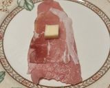 A picture of step 1 of Involtini di vitello, speck e formaggio.