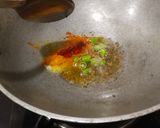 A picture of step 2 of Radish Greens Stir Fry.