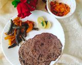 A picture of step 2 of RAGI PARATHA with Aloo Bhindi SABJI.