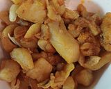 Hình bước làm 2 của món Rau tầm bóp xào tóp mỡ