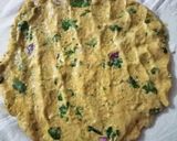 A picture of step 4 of Multi flour mix Thalipith.