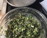 Foto del paso 4 de la receta: Bocadillos de espinacas y hojas de remolacha, al horno y sin harina