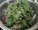 A picture of step 2 of Spinach gramflour cheela.