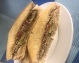 A picture of step 2 of Sandwich III.
