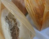 A picture of step 12 of Tamales with Sauces.