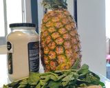 Foto del paso 1 de la receta: Agua de piña con jengibre y hierbabuena