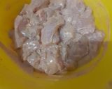 A picture of step 2 of 3 ingredients chicken sticks.