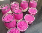 Foto langkah ke 3 dari resep Puding Buah Naga.