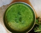 A picture of step 1 of Khopra green chatni.