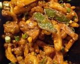 A picture of step 1 of Schezwan fried potato.