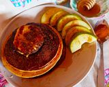 Φωτογραφία βήματος 3 της συνταγής Pancakes μήλου 🍎🍎🍎