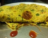 A picture of step 4 of Methi thepla.