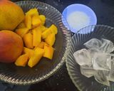 A picture of step 1 of Peach slush.