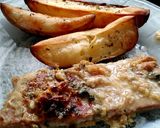 Foto del paso 8 de la receta: Matambre en leche y papas cuña al horno