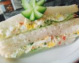 A picture of step 4 of Greek yogurt egg salad sandwich 🥪.