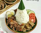 Cara Membuat Tumpeng Mini Nasi Gudeg 4