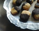 A picture of step 8 of Choco-Vanilla Cookies(Vase Shaped-Flowers Paint Chocolate Syrup).