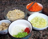 Foto del paso 1 de la receta: Cous cous con champiñones y vegetales