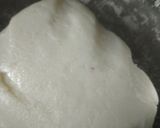 A picture of step 1 of Kara kozhukattai (rice balls).